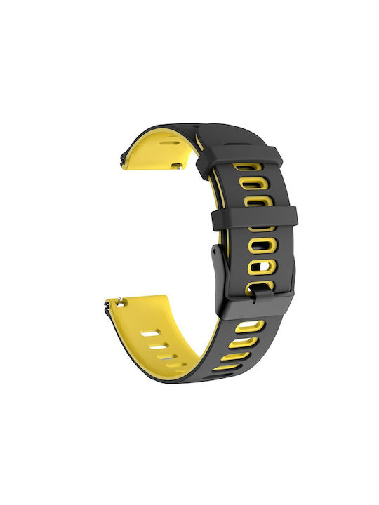 Λουράκι Μαύρο (Galaxy Watch (46mm) / Gear S3Redmi Watch 5 Active / Watch 5 LiteHuawei Watch GT/GT Pro 2/3/4/5 / Ultimate 46mmHonor GS ProAmazfit GTR 3 / GTR 3 ProRealme Watch S Pro)