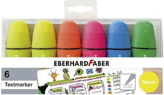 Eberhard Faber Textmarker Mehrfarbig 6Stück