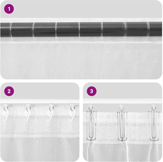 vidaXL Set Perdele Fereastră Cu Coafură Albastră 140x245cm