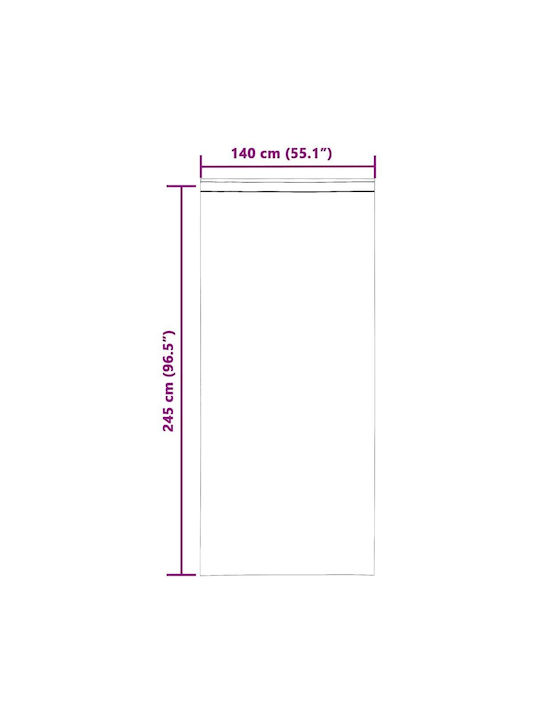 vidaXL vidaXL Window Curtain Set with Pencil Pleat Blue 140x245cm