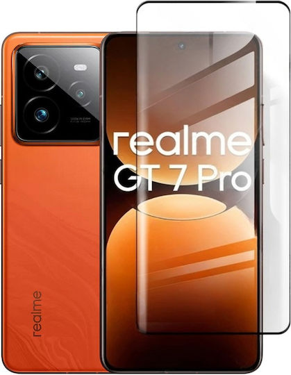 3D 0.3mm Vollkleber Vollflächig gehärtetes Glas Schwarz (Realme GT 7 Pro)