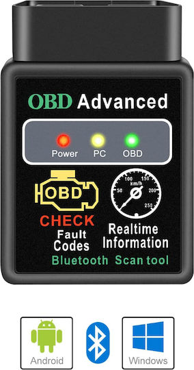 Auto Diagnosewerkzeug ELM 327 OBD 2 mit Bluetooth Kompatibel mit Android