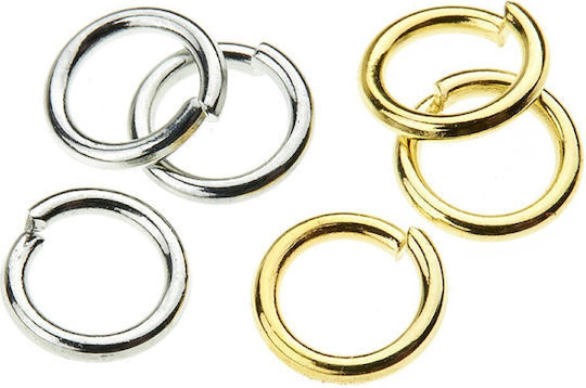 Metal Connecting Rings Gold 100g 1100pcs 1cm 1349a Nv-51-00003-023-gold