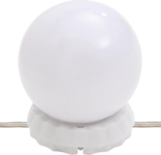 vidaXL Oglindă de Baie Lumini LED din Plastic cu Dulap 70x16.5cm Maro