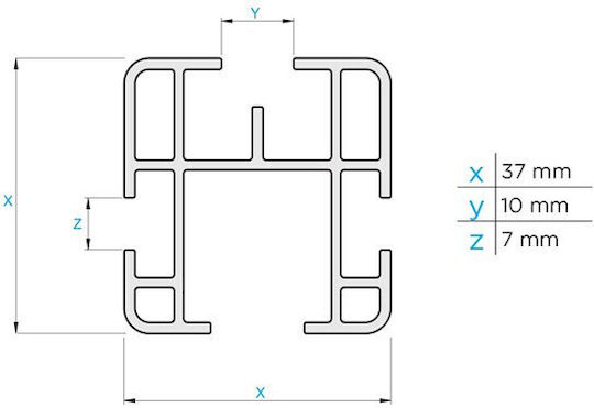 Bare transversale Opel Combo C Șuruburi Model 2002-2011 Aluminiu Menabo Profesional