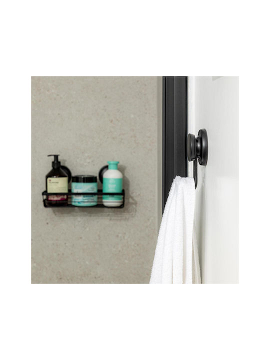 Estia Double Wall-Mounted Bathroom Hook ​7x5.5cm Black