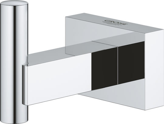 Grohe Cube Cârlig de Baie Simplu cu șuruburi Argintiu Grohe Cube Cârlig de Baie Simplu cu șuruburi Argintiu