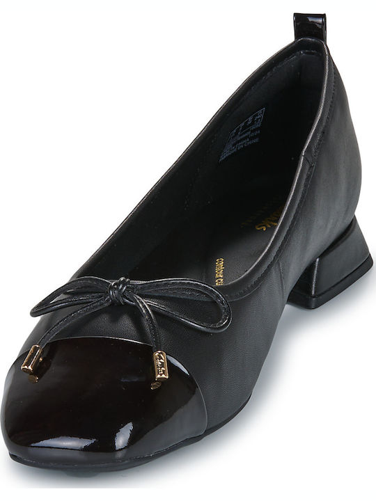 Ballet Flats Multicolor Γυναικείες Μπαλαρίνες σε Μαύρο Χρώμα