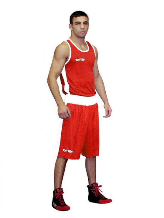 Top Ten Boxing Short Iba Approved Red Xl
