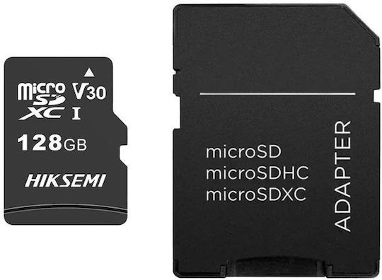 Hiksemi microSDXC 128GB Geschwindigkeitsklasse 10 UHS-I 92MB/s mit Adapter
