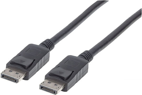 Techly Cable DisplayPort male - DisplayPort male 2m Μαύρο (ICOC-DSP-A14-020)