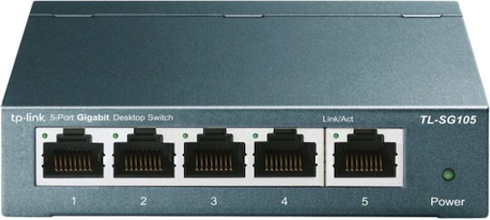 TP-LINK TL-SG105 Unmanaged L2 Switch with 5 Gigabit (1Gbps) Ethernet Ports
