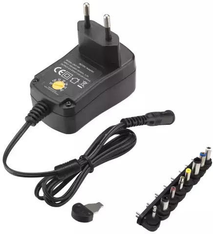 Amarad Universal Τροφοδοτικό Ρυθμιζόμενης Τάσης 3 έως 12V 1.5A με Ισχύ 18W με 8 βύσματα (2.1.16)