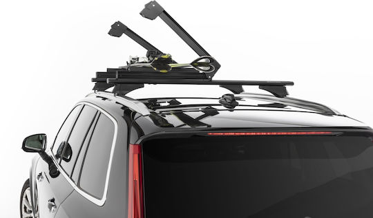 Menabo Car Ski Mounts 42cm Suitable for 4 Ski Pairs or 2 Snowboards