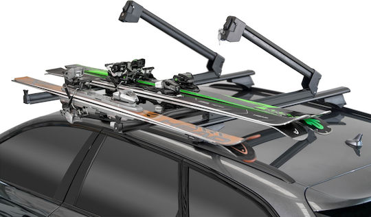 Menabo Car Ski Mounts 62cm Suitable for 6 Ski Pairs or 4 Snowboards 14200/MB