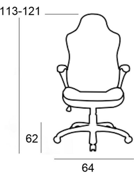 Zita Plus A6060 Artificial Leather Gaming Chair with Footrest Black / Red