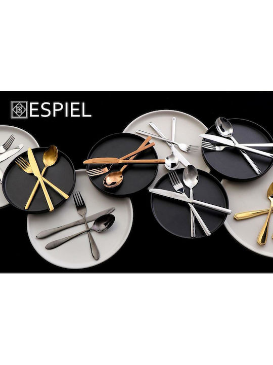 Espiel Terra Matt Plate Shallow made of Porcelain Black with Diameter 26cm