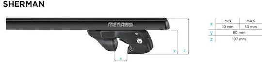 Bare transversale Menabo Sherman negre Skoda Roomster 2006-2015