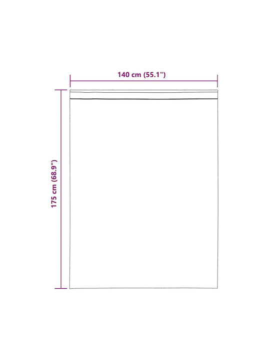 vidaXL vidaXL Vorhänge Fenster mit Obere Registerkarte Braune 140x175cm