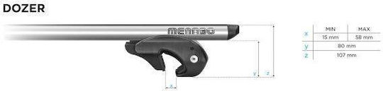Menabo Dozer Xxl греди за покрив Mercedes Vito W638 1997-2003