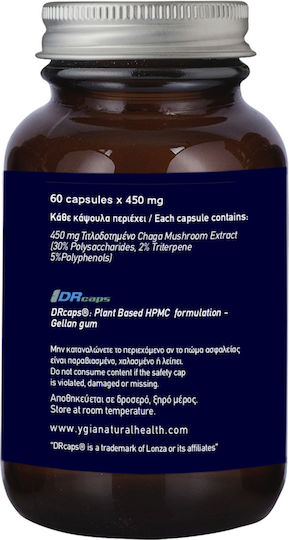 Ygia Chaga Mushroom 6.750mg 60 φυτικές κάψουλες