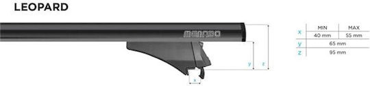 Bare transversale Menabo Leopard Black XL pentru Audi Q5 8R 2014-2016