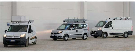 Bare transversale Ford Transit VIII Connect model 2013+ L2 aluminiu Menabo Professional