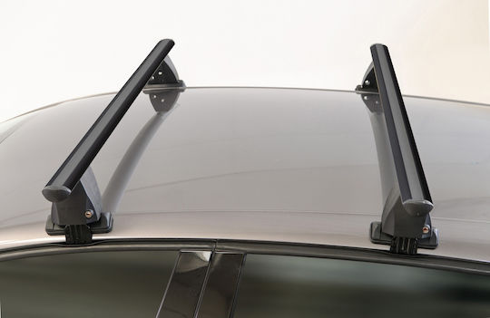 Menabo Delta Schwarze Dachträger Fiat Punto Evo 5-Türer Modell 2009-2012