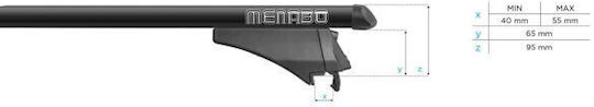 Menabo Tiger Black XL Dachträger Renault Kadjar 2015+