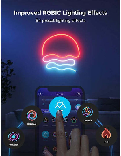 Govee Smart LED Strip Wi-Fi 5m Neon Flex with Power Supply