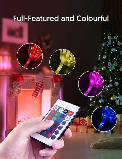 Teckin Wasserdicht Smart LED-Streifen SL02 Wi-Fi 12V RGB Licht 5m mit Netzteil & Fernbedienung