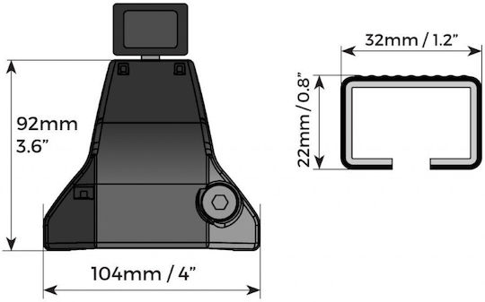 Bare transversale Menabo Omega pentru Volkswagen Caravelle T6 Model 2015+