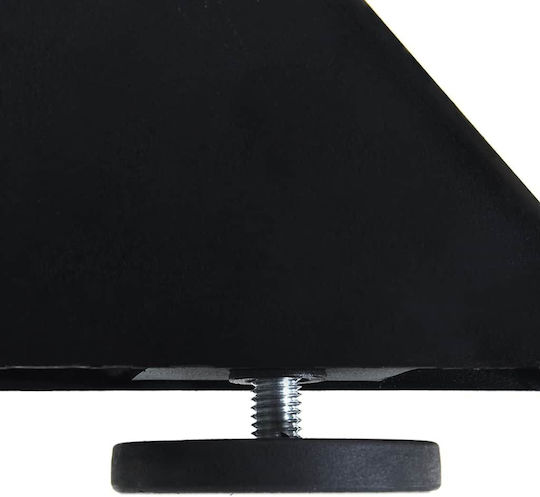 vidaXL Table Stand made of Metal Black Velvet-Black Metal 98x58x42cm