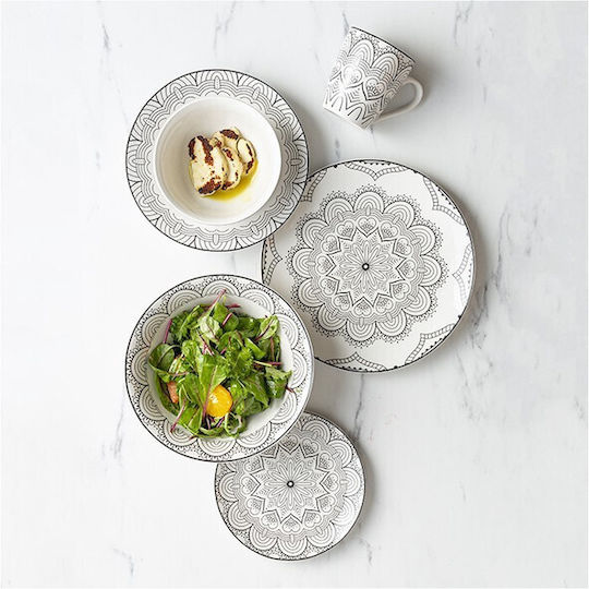 Nava Plate Soup made of Porcelain White with Diameter 23cm