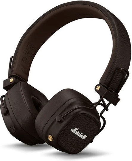 Marshall Major V Ασύρματα / Ενσύρματα On Ear Ακουστικά με 100 ώρες Λειτουργίας και Quick Charge Καφέ
