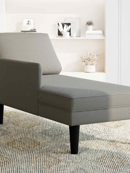 Ανάκλιντρο Υφασμάτινο Γκρι Μ132xΠ56xΥ70εκ.
