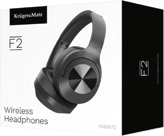 Kruger & Matz KM0672 Ασύρματα / Ενσύρματα Over Ear Ακουστικά με 20 ώρες Λειτουργίας Μαύρα