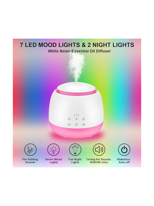 Naturklang-Aromatherapie-Diffuser-Gerät mit Beleuchtung Weiß