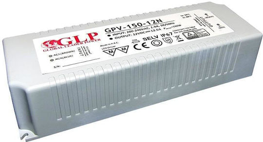 MPL LED Захранване Водоустойчиво IP67 Мощност 150W с Изходно Напрежение 12V