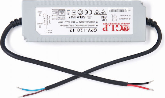 MPL Τροφοδοτικό LED Στεγανό IP67 Ισχύος 120W με Τάση Εξόδου 12V