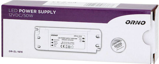 Orno LED-Netzteil IP20 Leistung 50W mit Ausgangsspannung 12V
