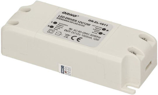 Orno LED-Netzteil IP20 Leistung 12W mit Ausgangsspannung 12V
