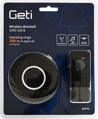 Geti Kabelloses Türgong Schwarz