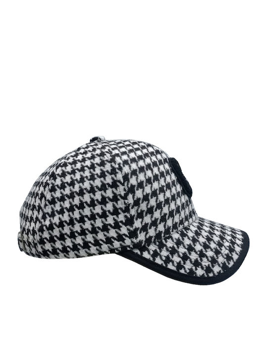 Brims and Trims Kids' Hat Jockey Fabric Multicolour Black and white teddy bear