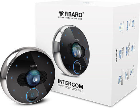 Fibaro Безжичен Wi-Fi Домофон V2 Черен