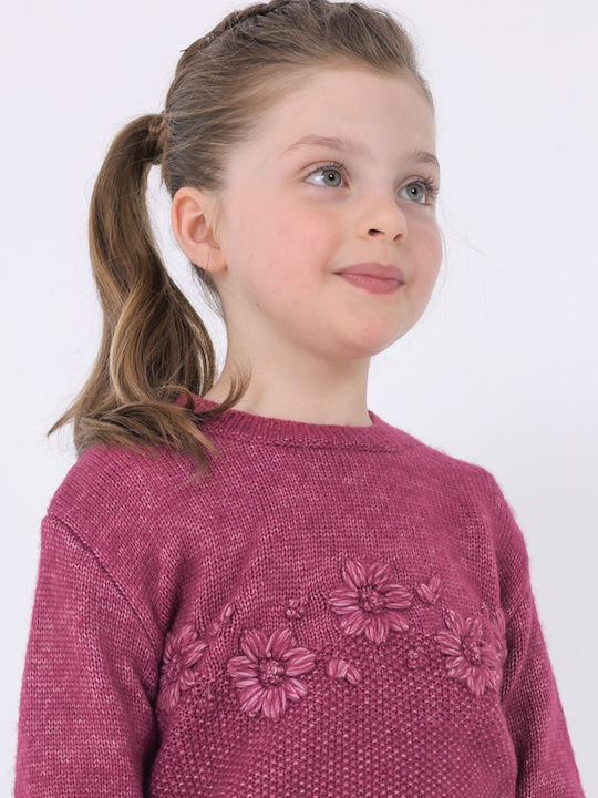 Kinderpullover Langarm Fuchsie