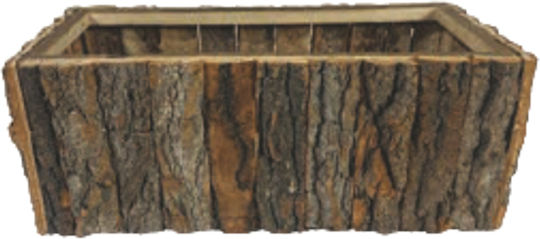 TnS Plant Pot Wooden Brown