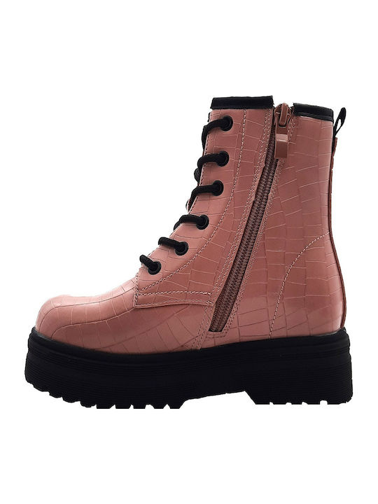 Adam's Shoes Booties Pink