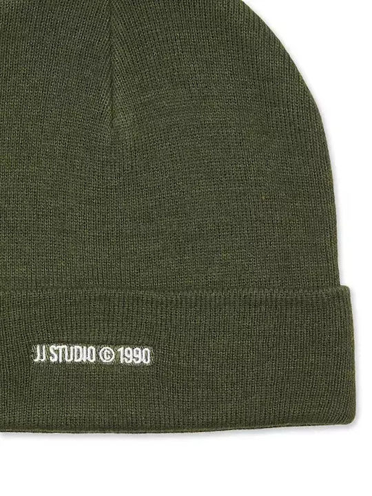 Kids Beanie Knitted Khaki