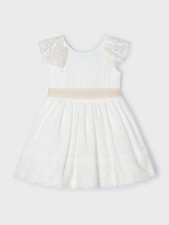 Rochie pentru Copii Mâneca scurta In text: In Romanian: In Alb